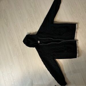 Supreme Black and White Knit Sweater